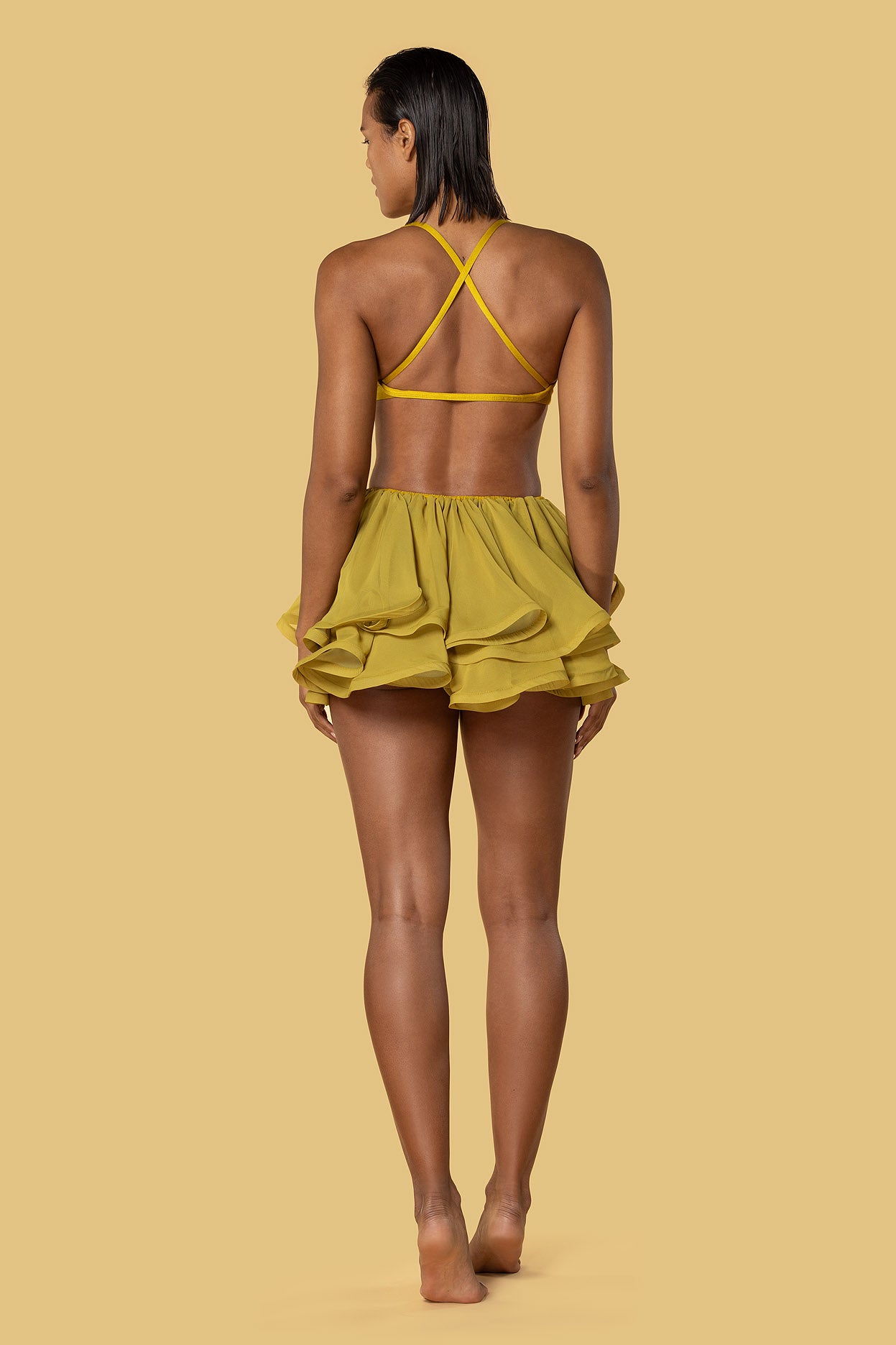 Ari Chartreuse Skirt
