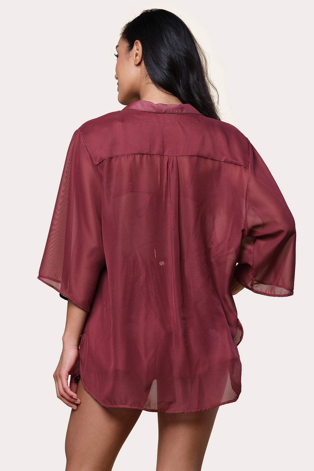 Samiria Chiffon Top Sangria