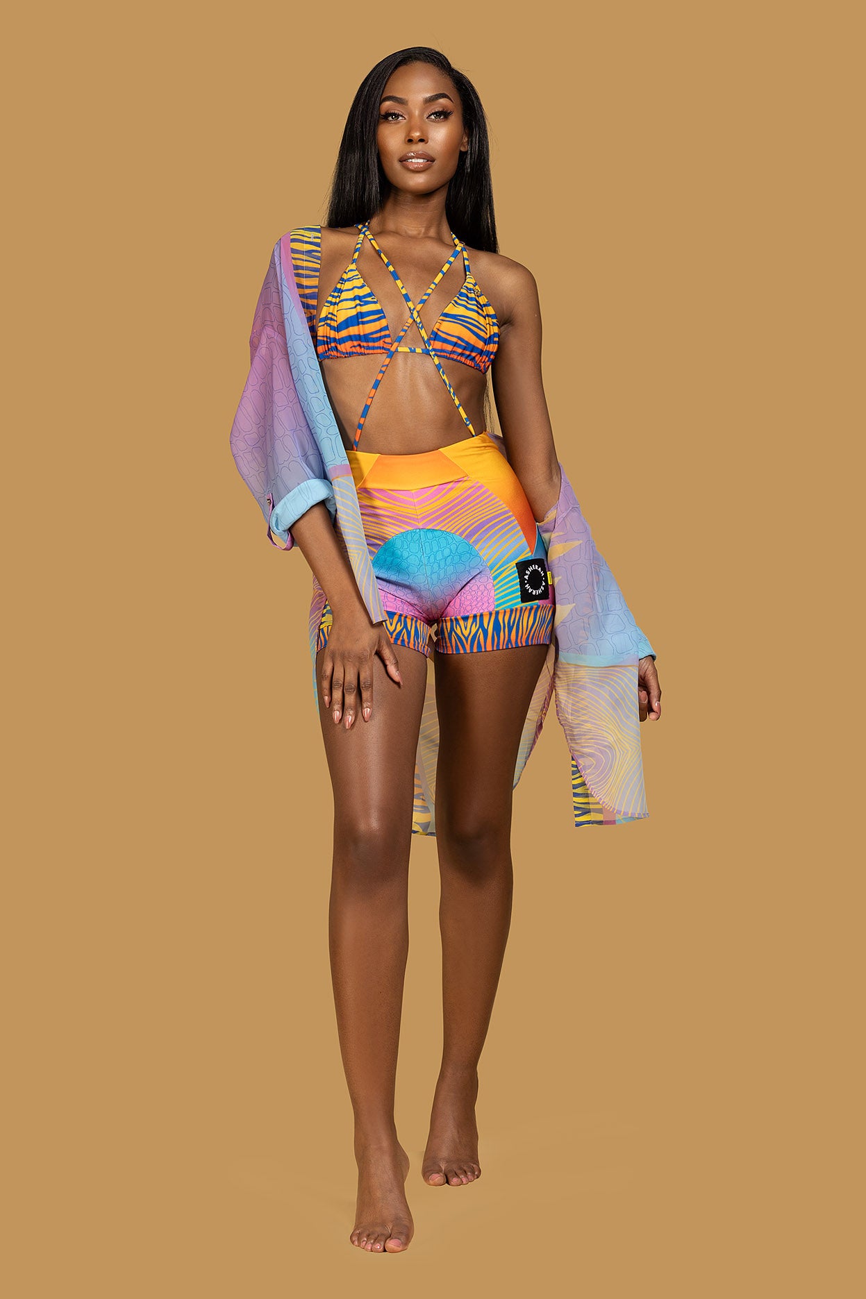 Laguna Pastel Palm Biker