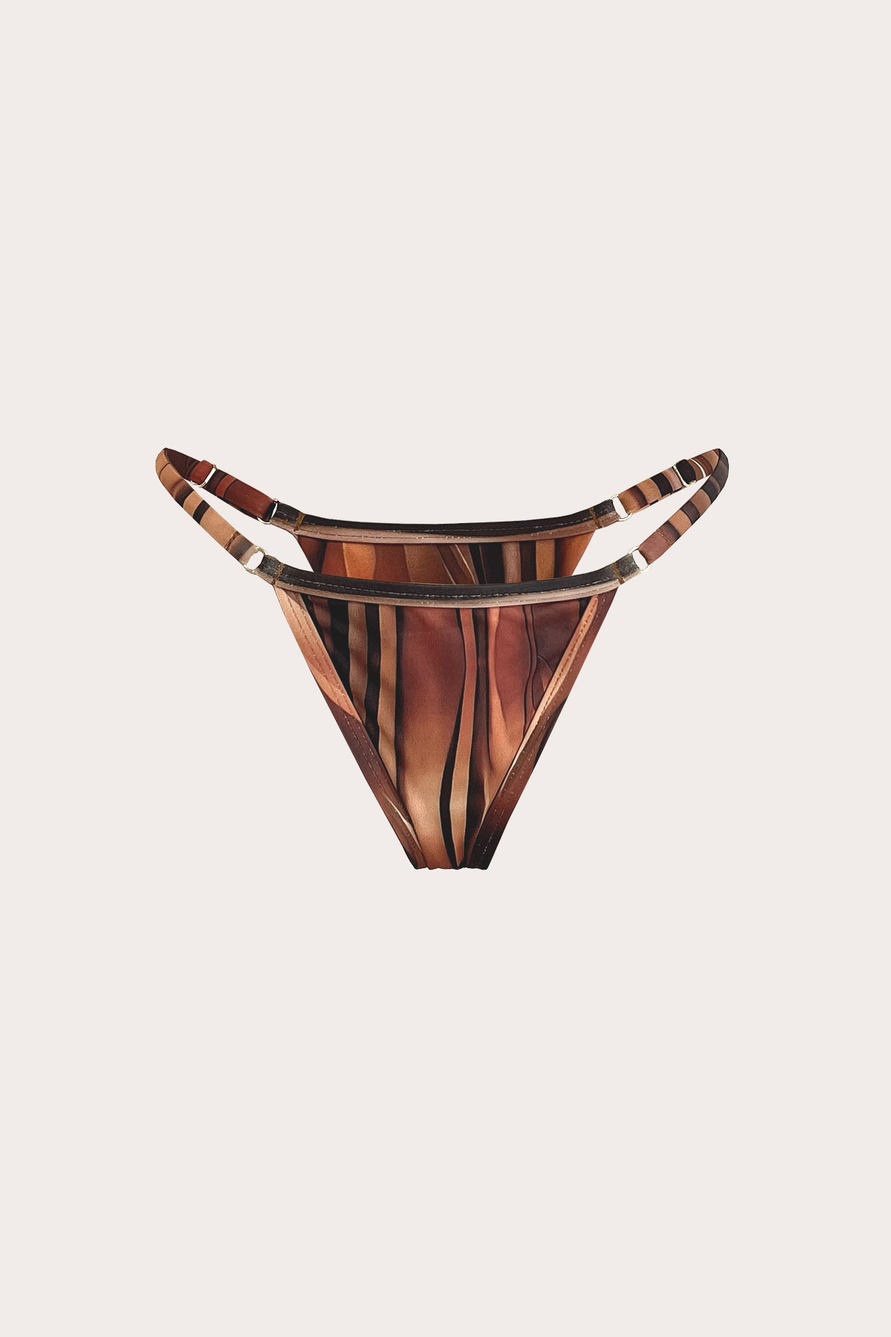 Mara Thong Bottom Caramel Tiger