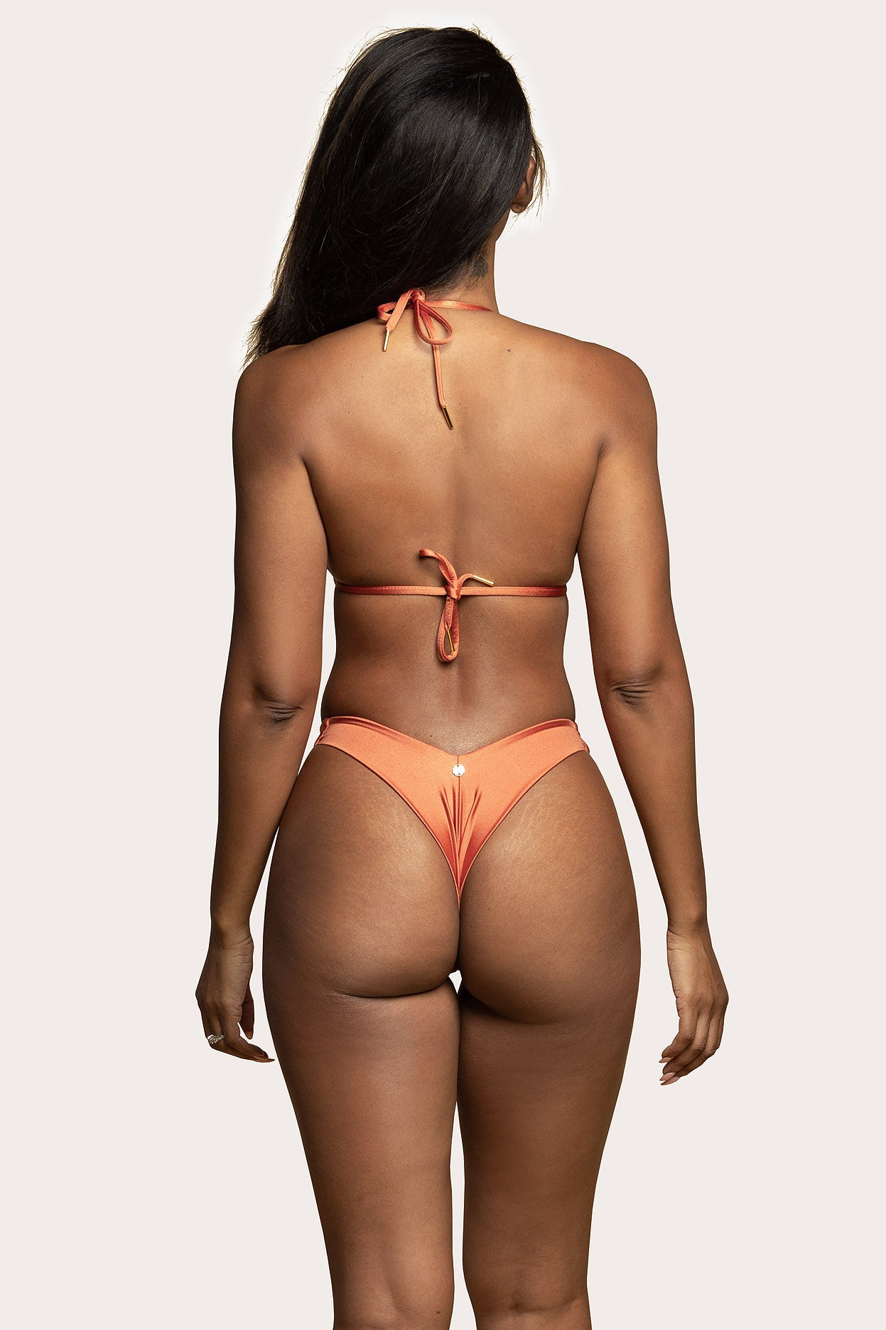 Rico Thong Bottom Coral Luxe