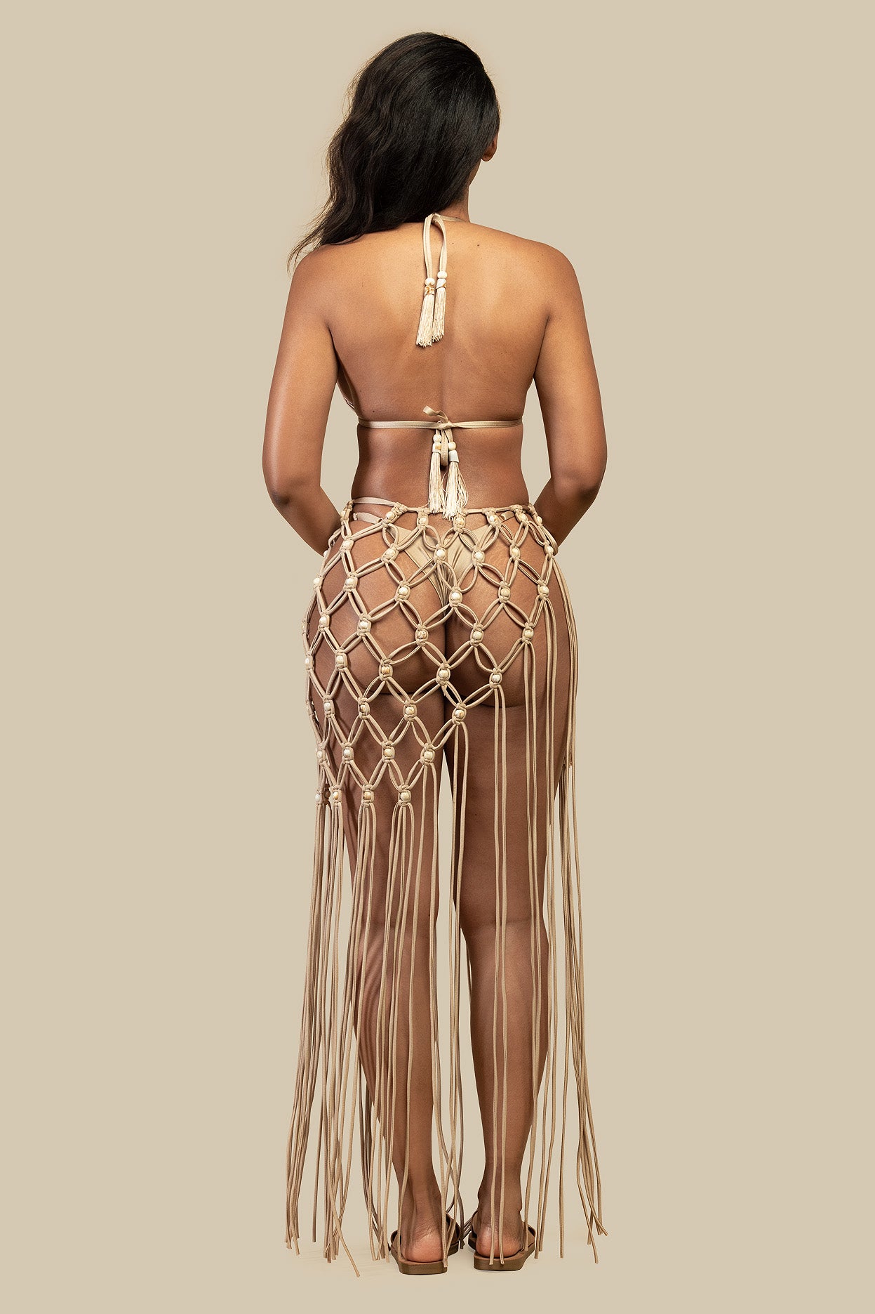 Mila Macrame Skirt - Desert Sand