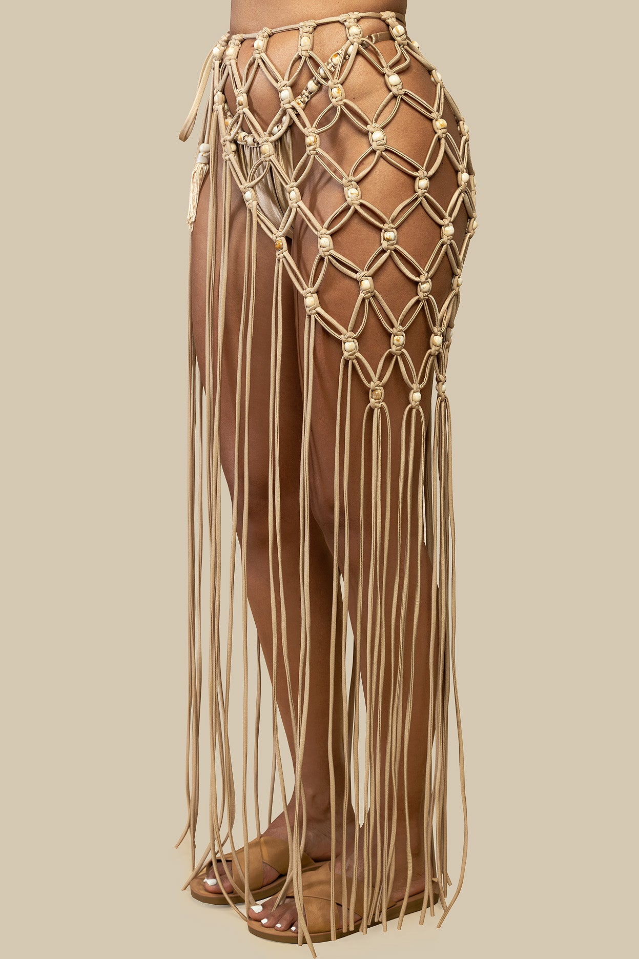 Mila Macrame Skirt - Desert Sand