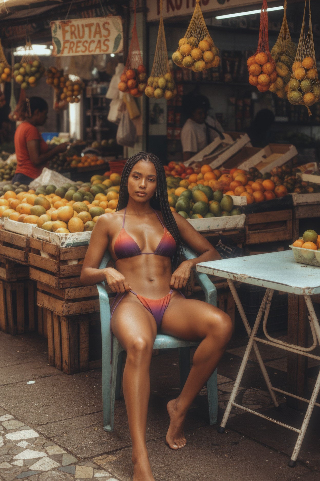 Nalani Cheeky Bottom Purple Copper Ombre