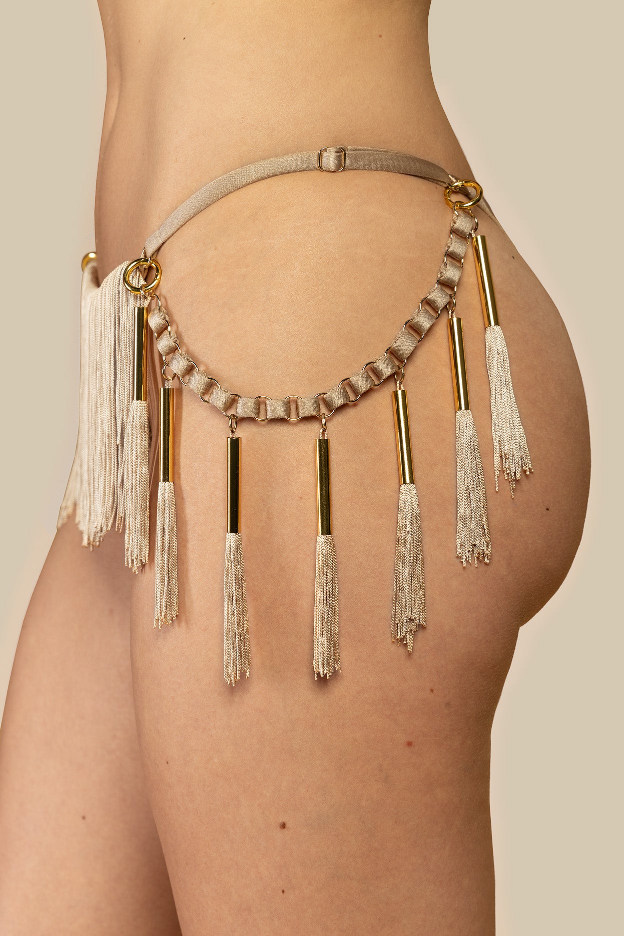 Selene Fringe Bottom - Desert Sand