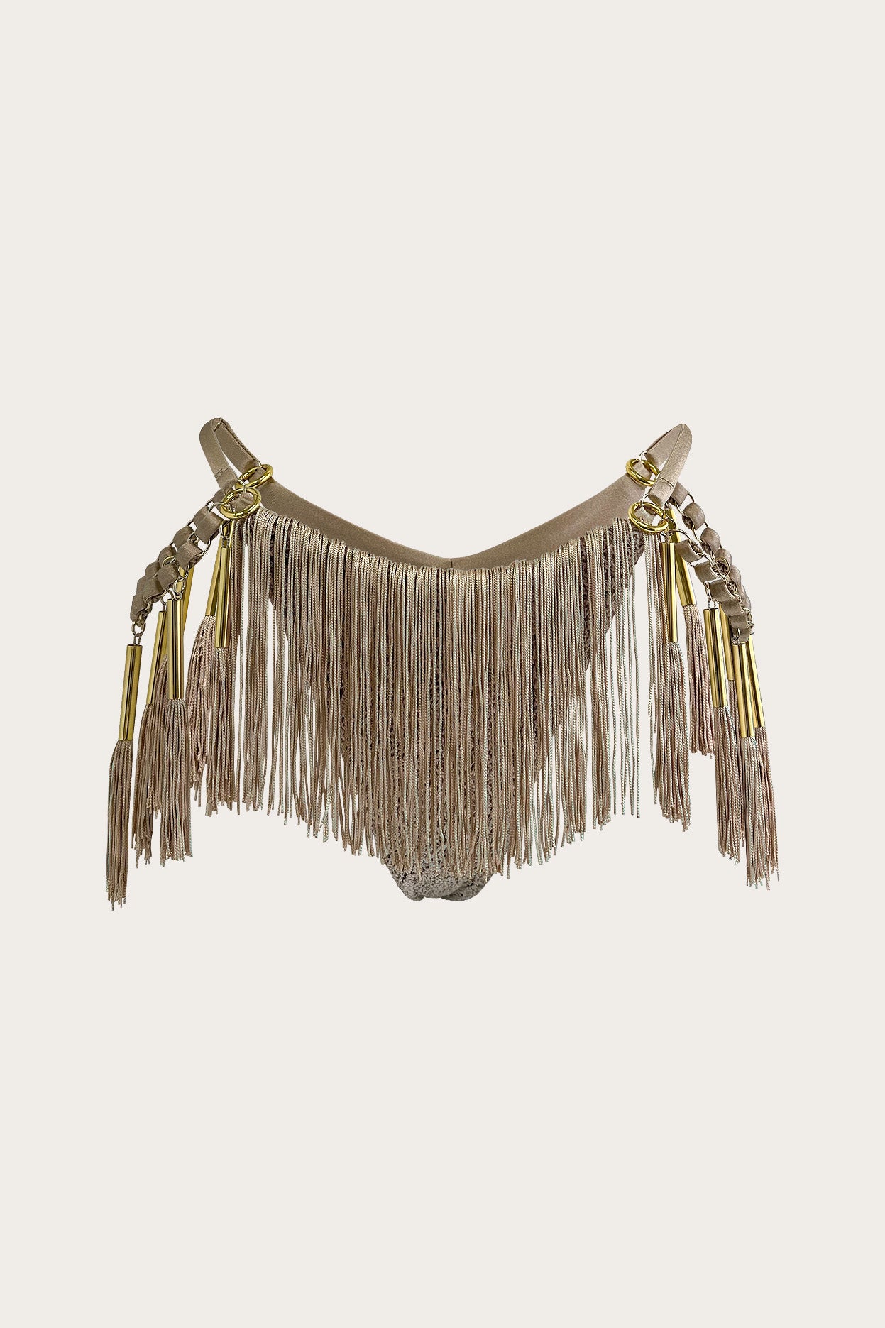 Selene Fringe Bottom - Desert Sand