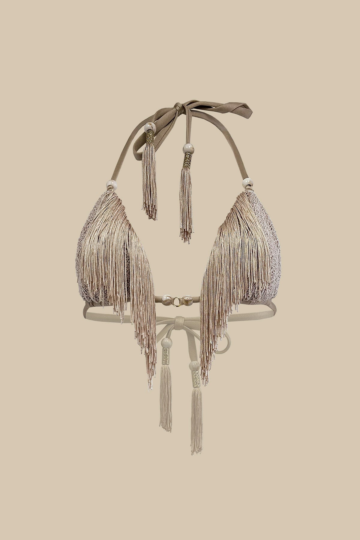 Selene Fringe Top 2.0 - Desert Sand