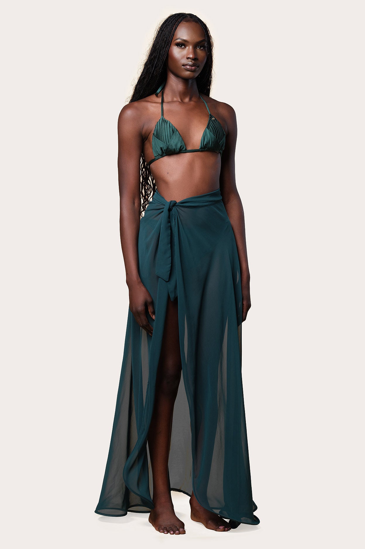 Valentina Skirt Midnight Palm