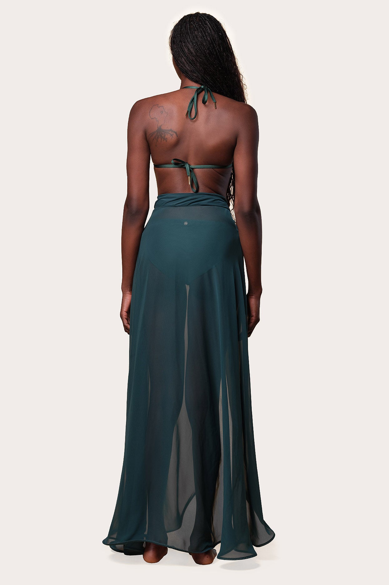 Valentina Skirt Midnight Palm