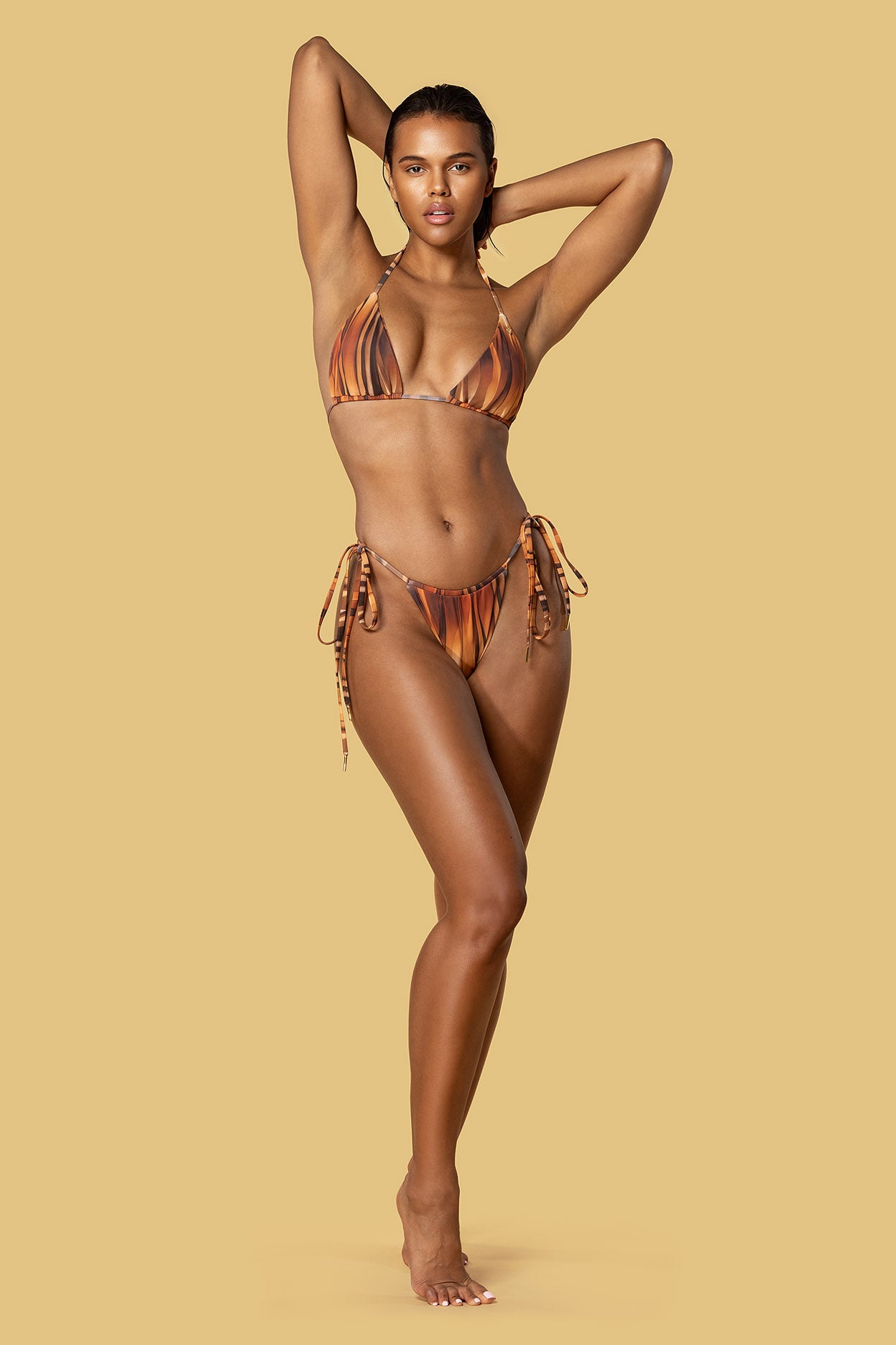Zia Caramel Tiger Bikini (Full)
