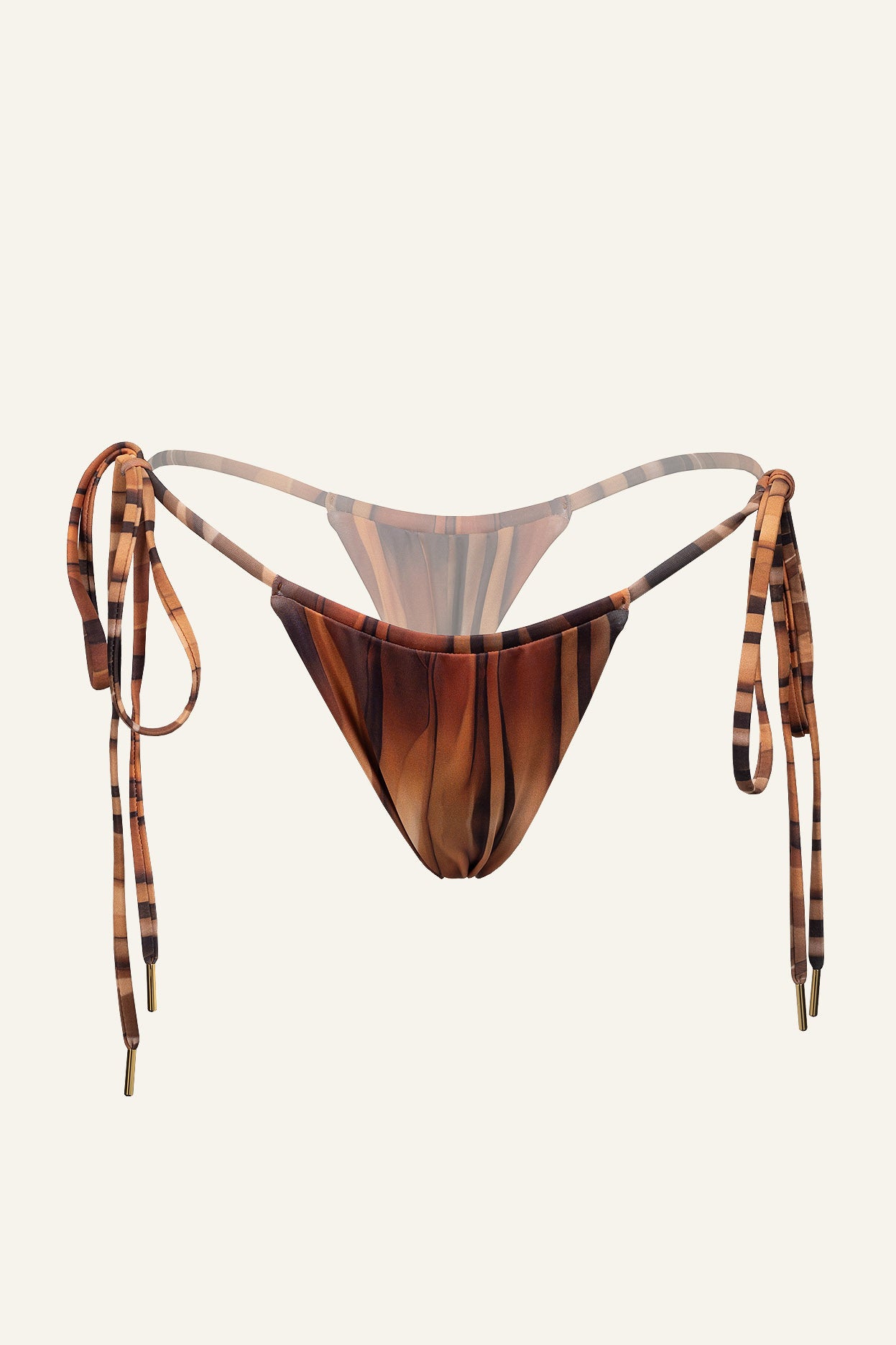Zia Thong Bottom Caramel Tiger