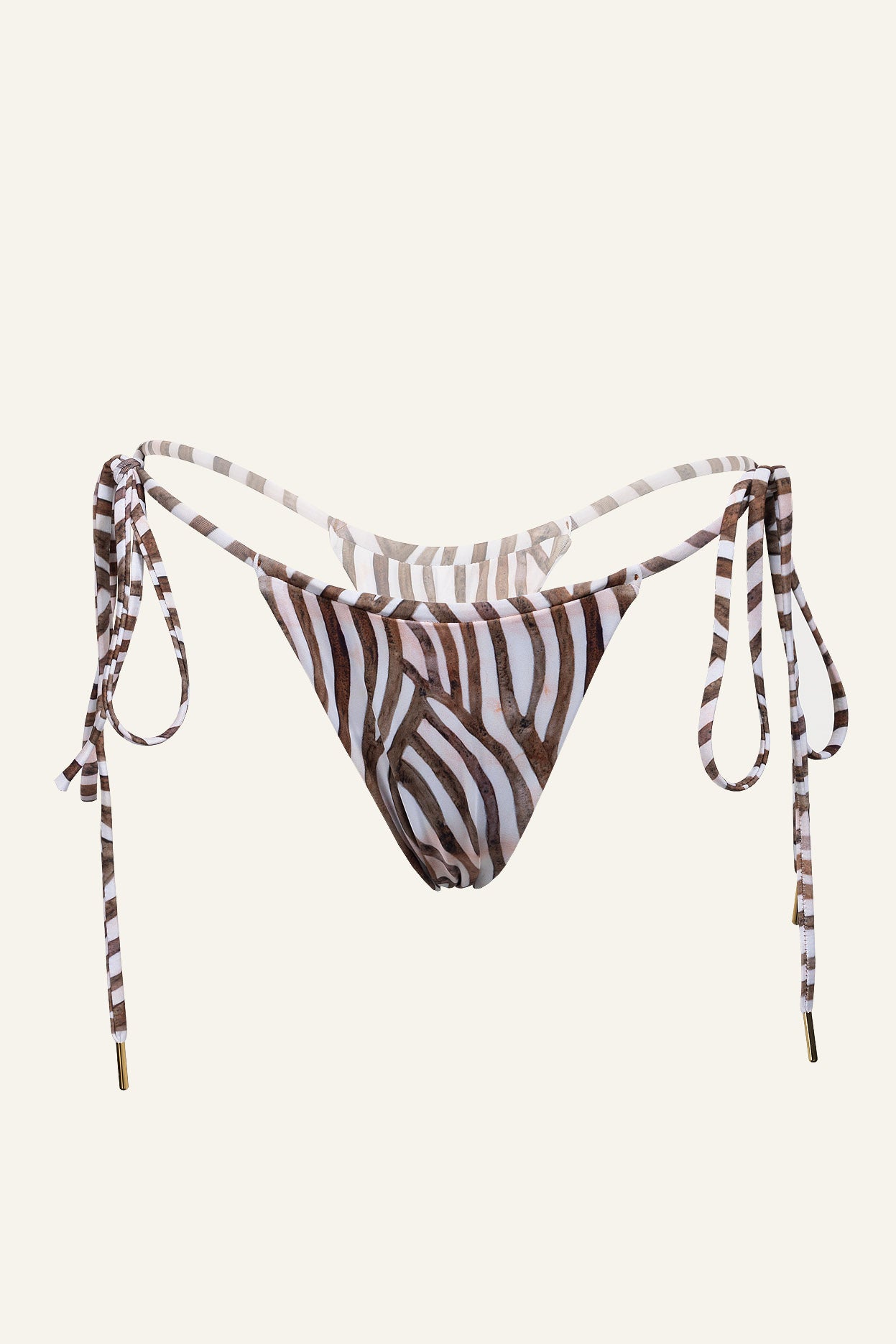 Zia Thong Bottom White Tiger