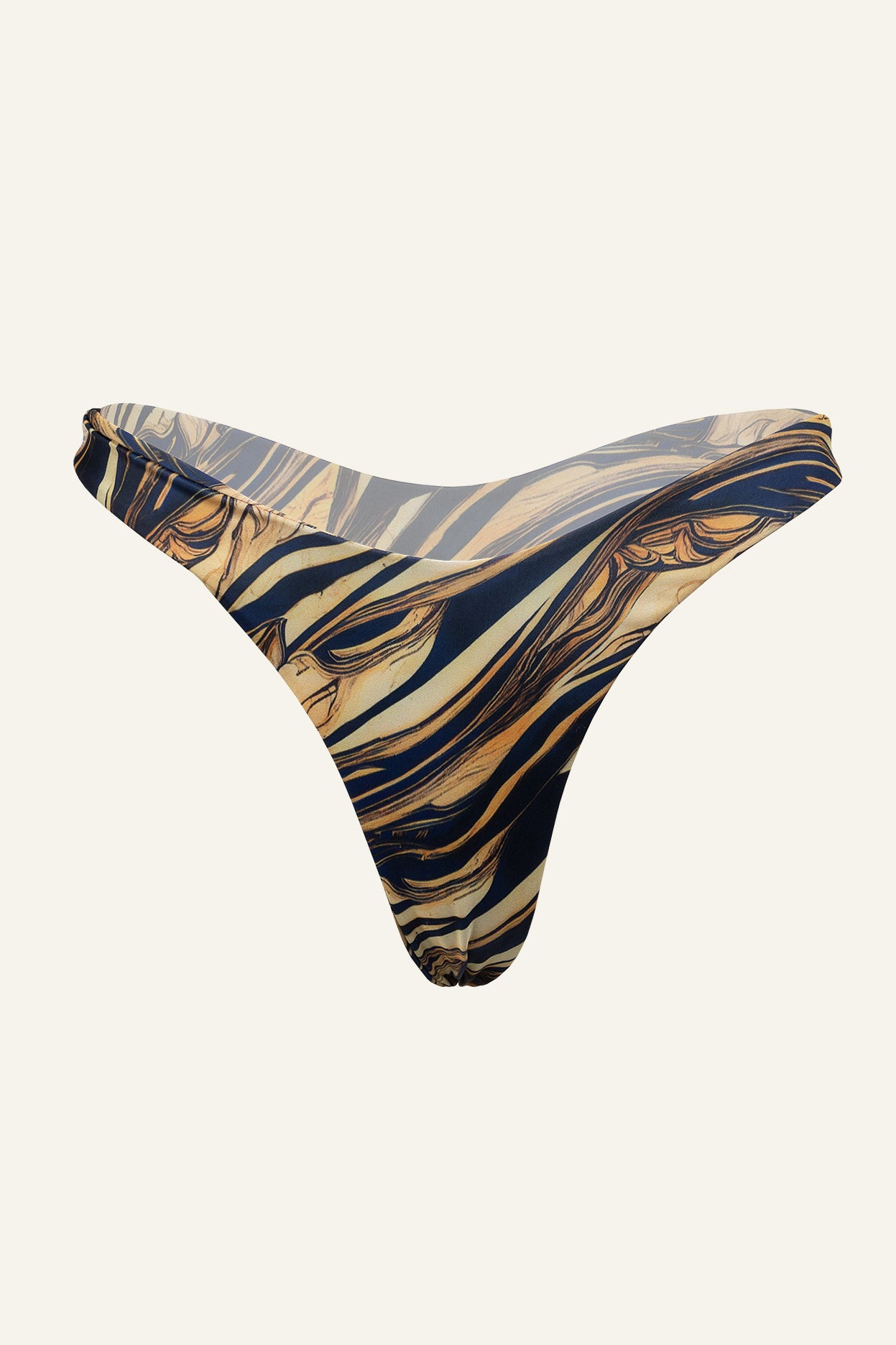 Tao Yellow Blk Wave Bikini (Thong)