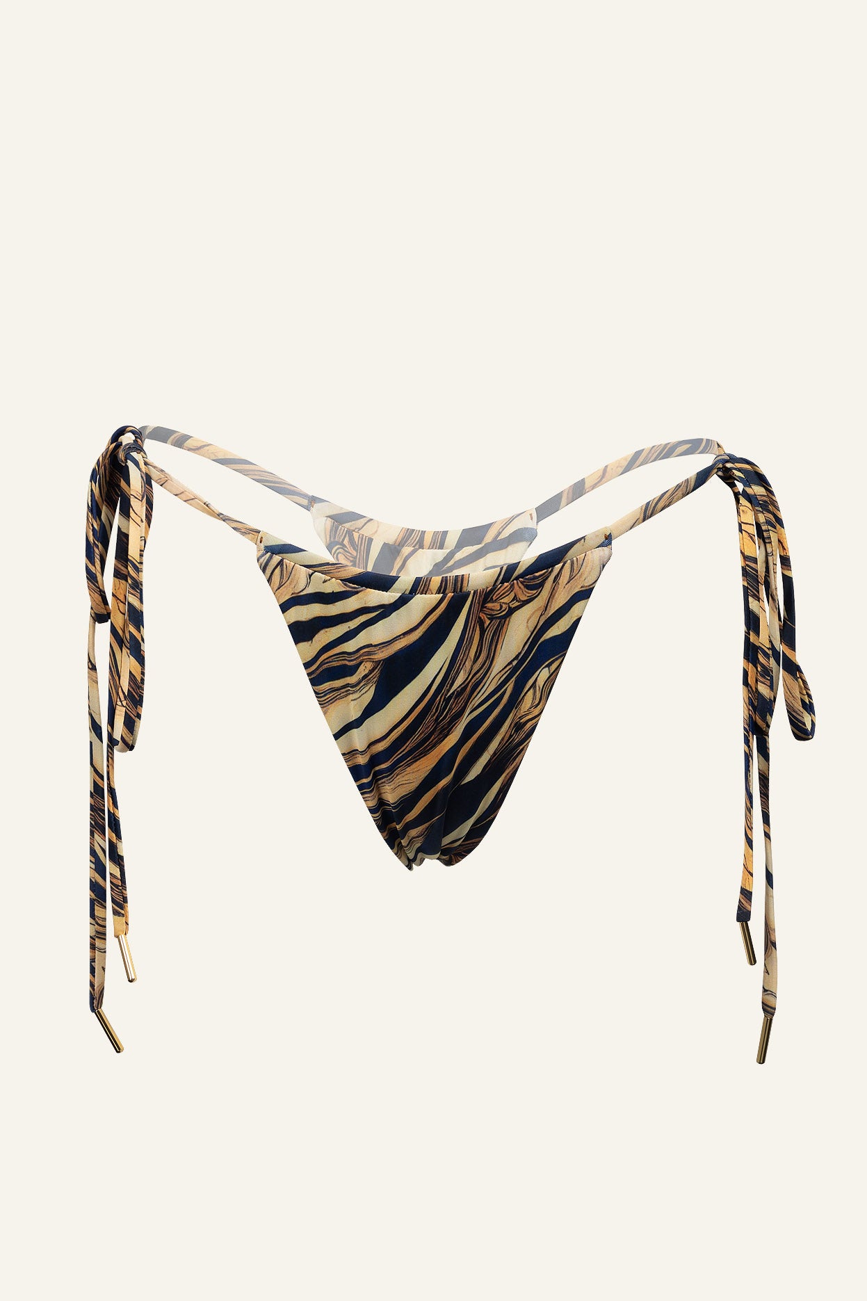 Zia Thong Bottom Yellow Blk Wave