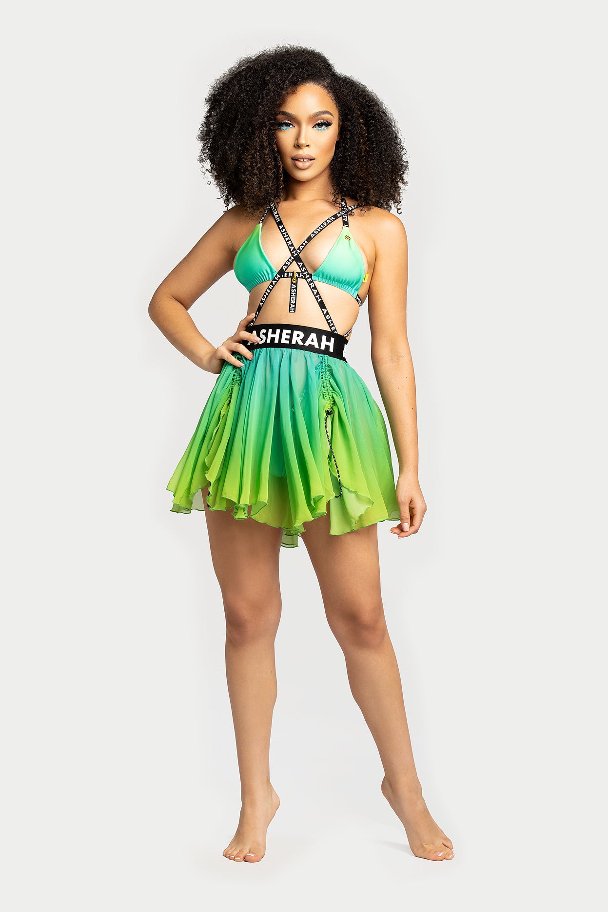 Naomi Neon Lime Skirt