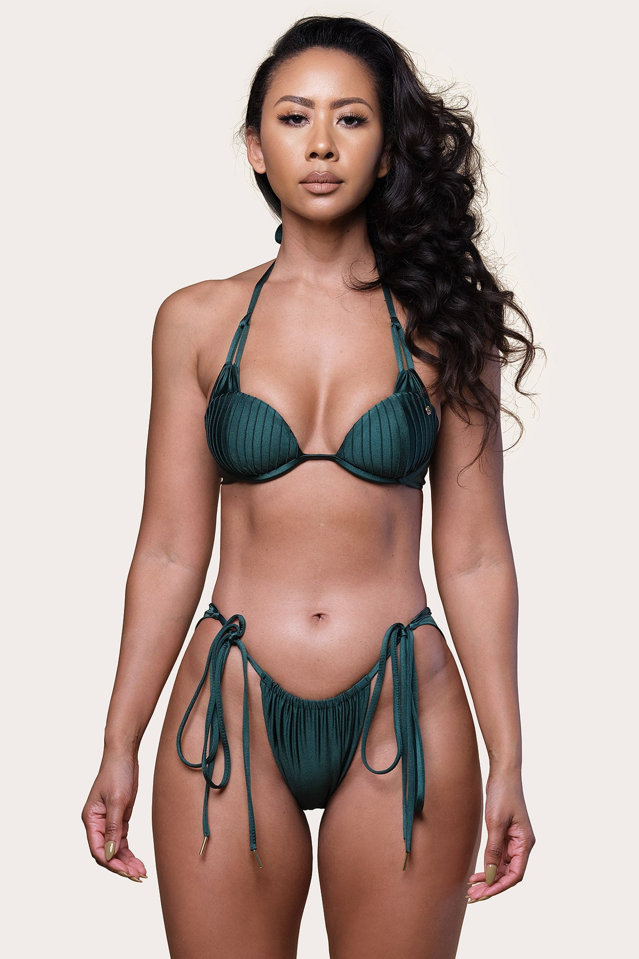 Solaya Full Bottom Midnight Palm