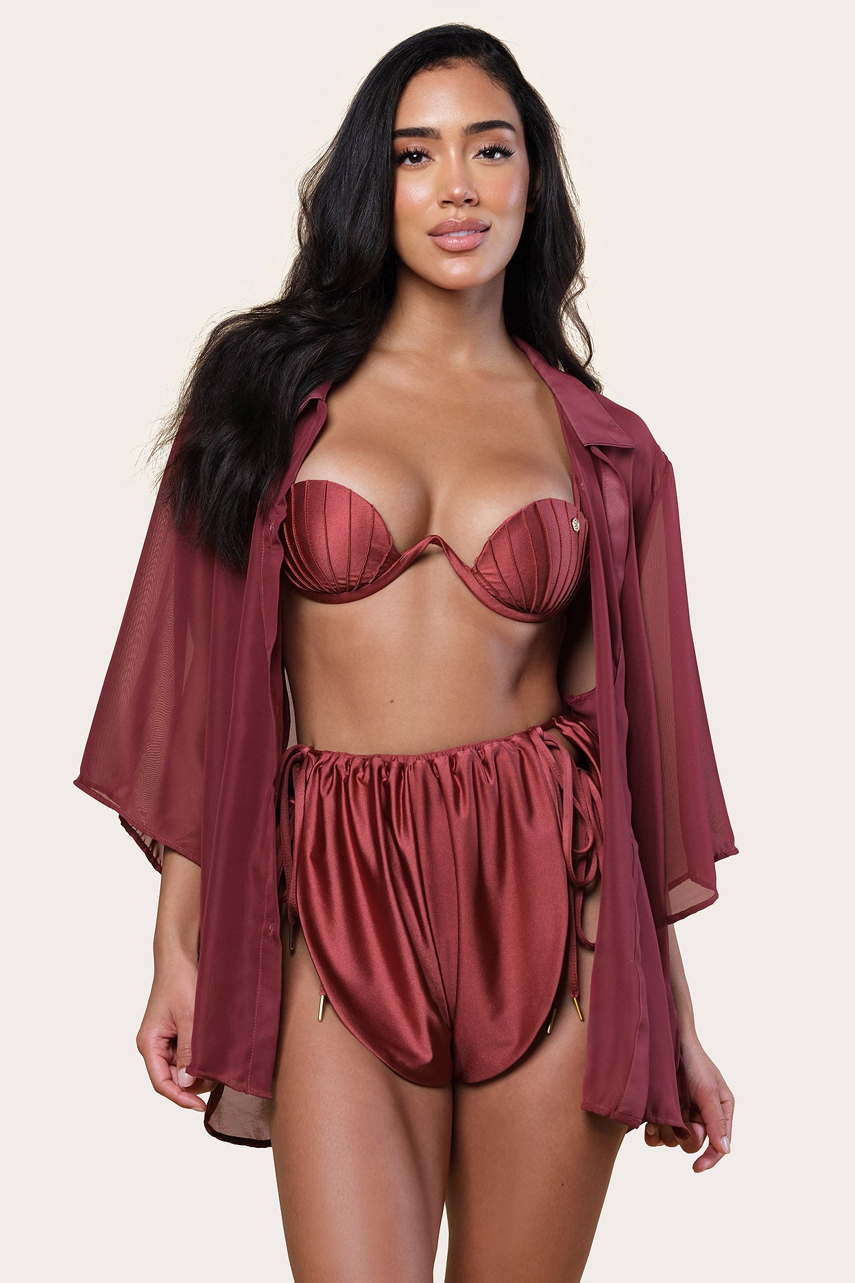 Samiria Chiffon Top Sangria