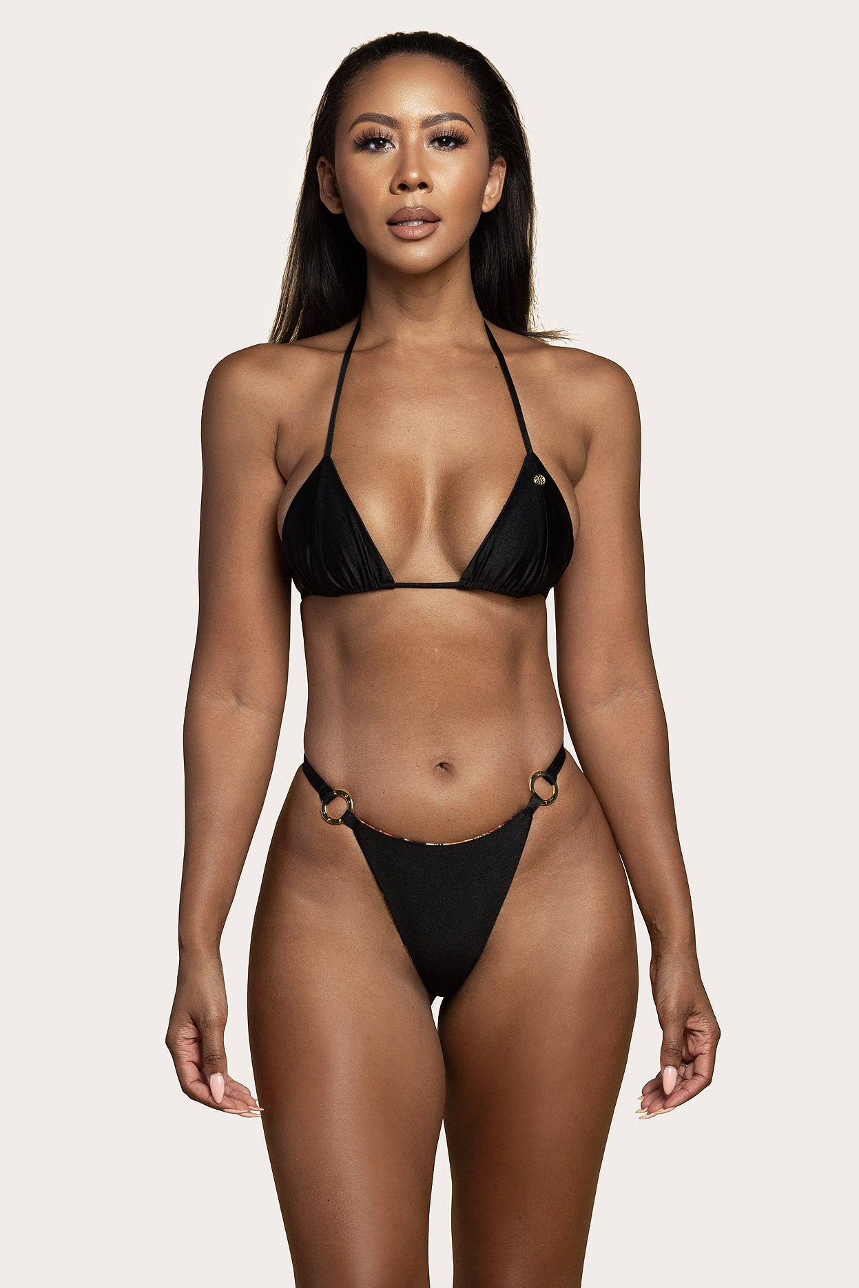 Alara Reversible Thong Bottom Sand Leopard