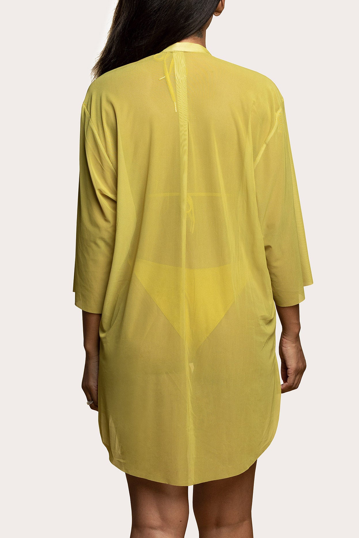 Merina Mesh Top Chartreuse