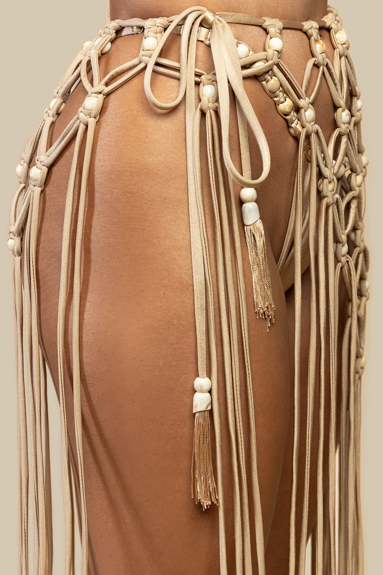 Mila Macrame Skirt - Desert Sand