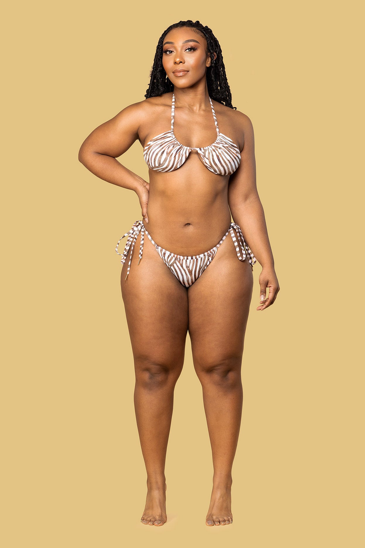 Zia White Tiger Bikini (Full)